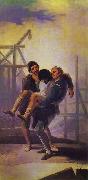 Francisco Jose de Goya The Injured Mason oil painting